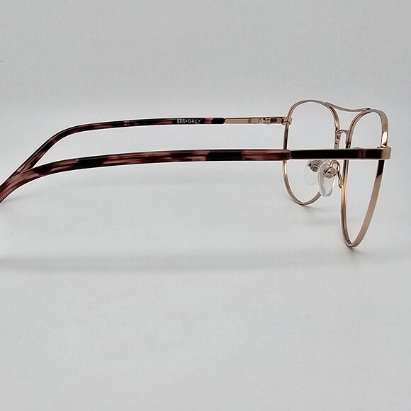 Otis + Grey OG20200 RO/G Rose Gold Aviator Eyeglasses Frame 54-15-140 - Picture 5 of 9
